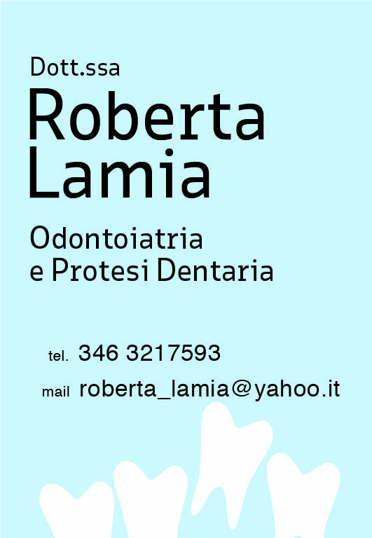 Roberta Lamia Telefono e Email - Biglietto da visita Roberta Lamia Telefono e Email - Biglietto da visita